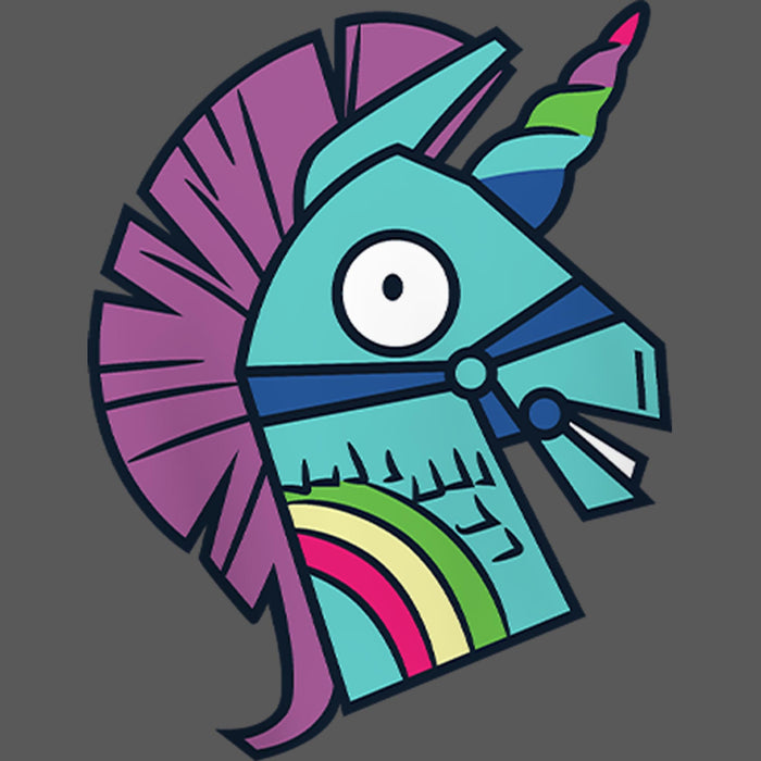 Fifth Sun Girl's Fortnite Rainbow Smash Large T-Shirt