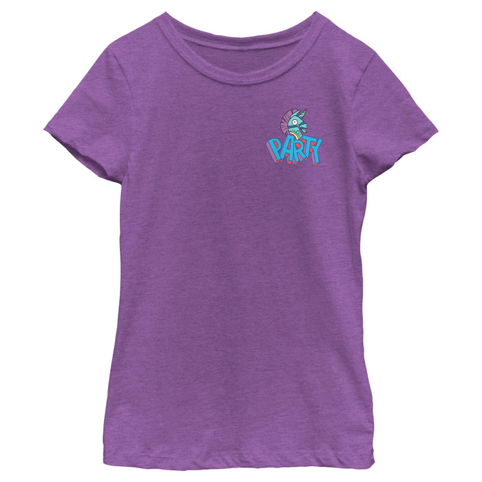 Fifth Sun Girl's Fortnite Rainbow Smash Party T-Shirt