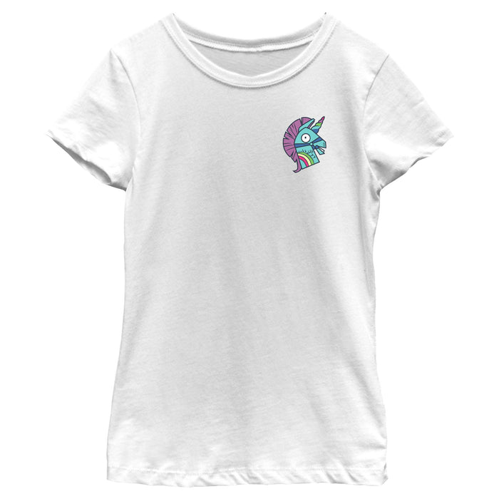 fifth sun Girl's Fortnite Rainbow Smash Small T-Shirt