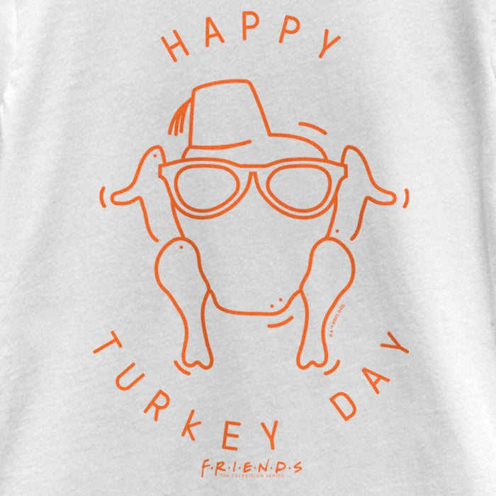 Fifth Sun Girl's Friends Happy Turkey Day Icon T-Shirt
