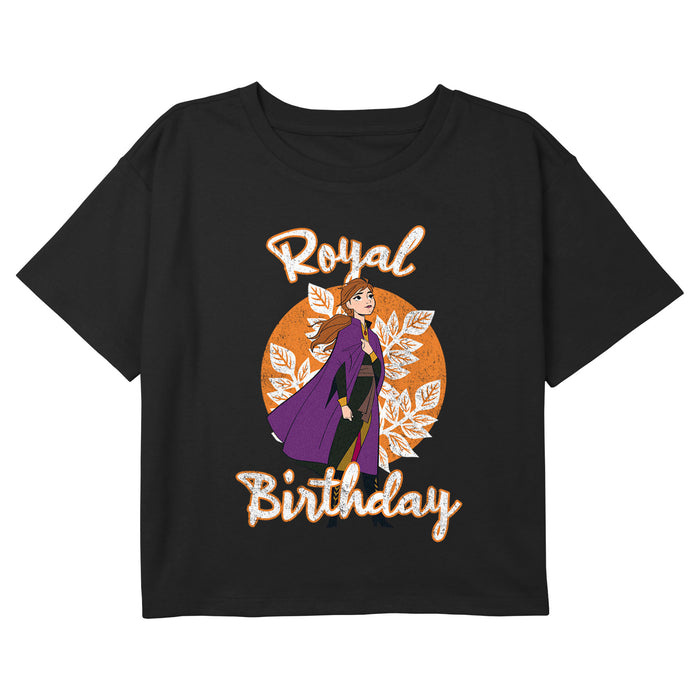 fifth sun Girl's Frozen 2 Anna Royal Birthday T-Shirt