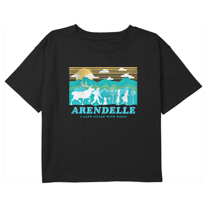 fifth sun Girl's Frozen 2 Arendelle A Land Filled With Magic T-Shirt