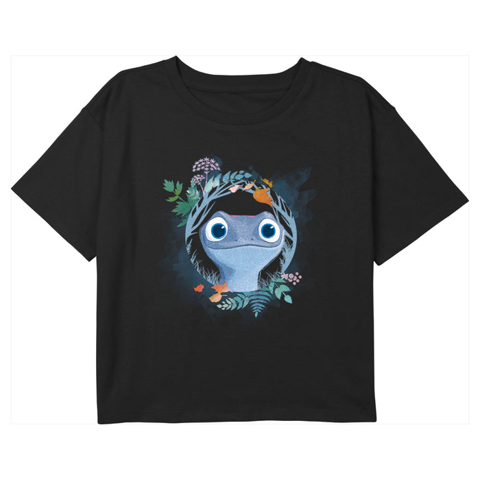 fifth sun Girl's Frozen 2 Bruni Leaf Portrait T-Shirt