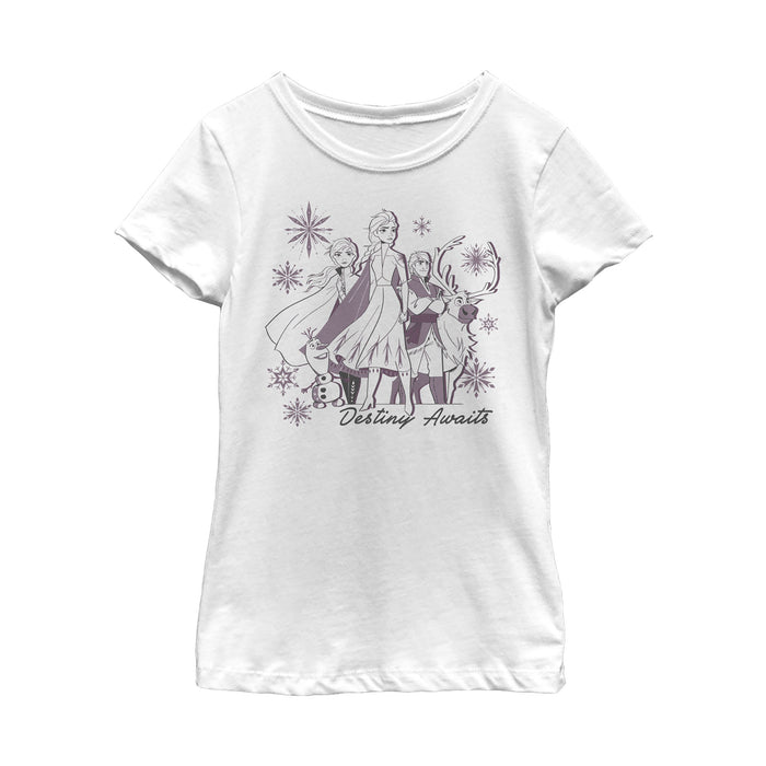 fifth sun Girl's Frozen 2 Elsa Believe Watercolor T-Shirt