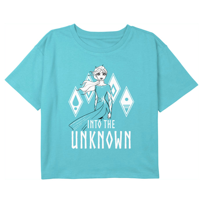 fifth sun Girl's Frozen 2 Elsa Into the Unknown T-Shirt
