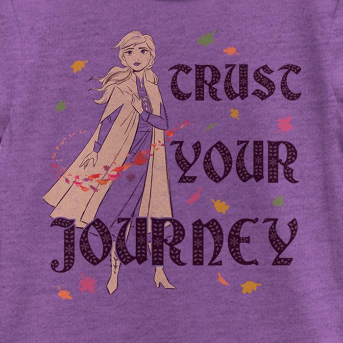 Fifth Sun Girl's Frozen 2 Frozen 2 Anna Trust Your Journey Pattern Fill T-Shirt