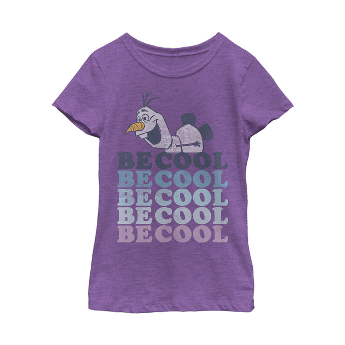 Fifth Sun Girl's Frozen 2 Frozen 2 Olaf Be Cool T-Shirt