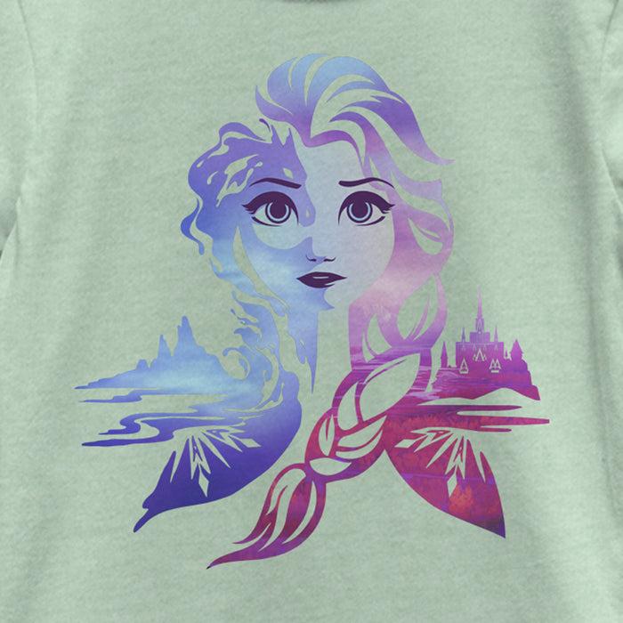 Fifth Sun Girl's Frozen 2 Ice Art Princess Elsa T-Shirt