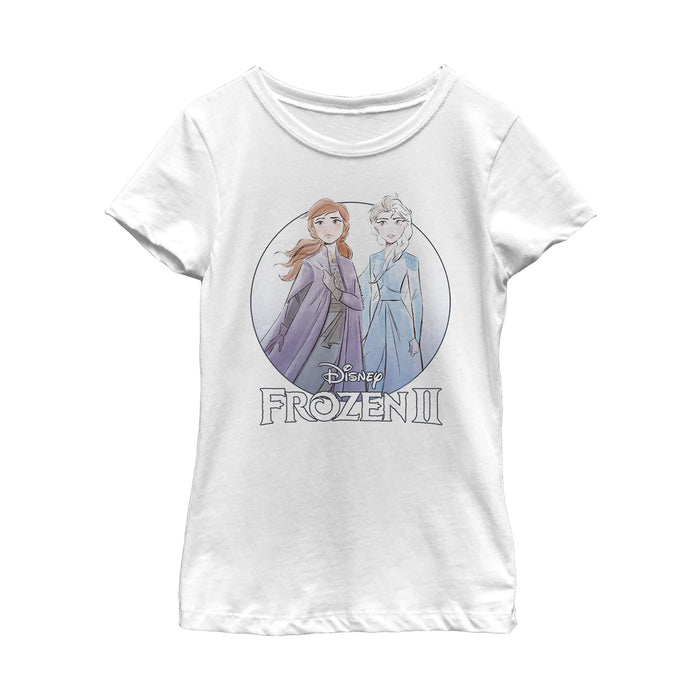 fifth sun Girl's Frozen 2 Sister Circle Logo T-Shirt