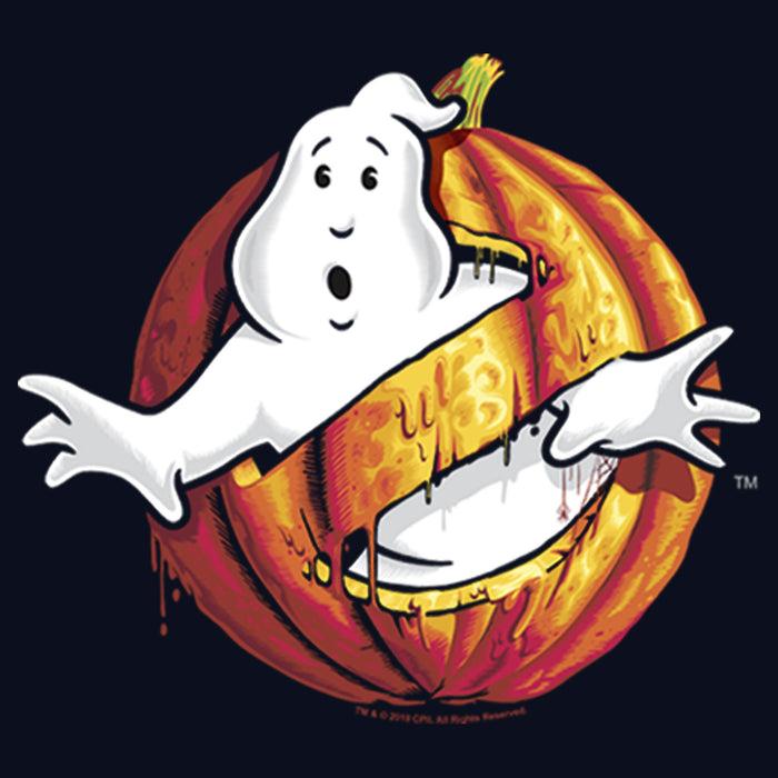 Fifth Sun Girl's Ghostbusters Halloween Pumpkin Logo T-Shirt