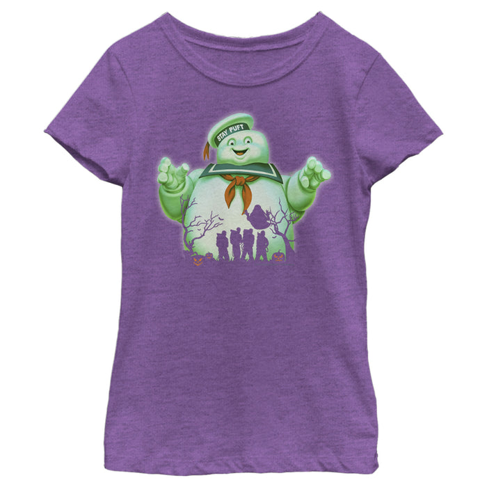 Fifth Sun Girl's Ghostbusters Halloween Stay Puft Marshmallow Man T-Shirt