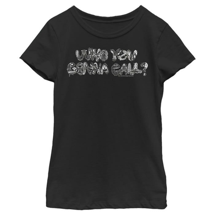 fifth sun Girl's Ghostbusters Who You Gonna Call Collage T-Shirt