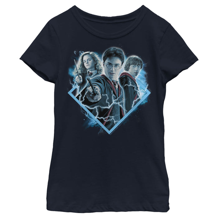 fifth sun Girl's Harry Potter Best Friend Magic Trio T-Shirt