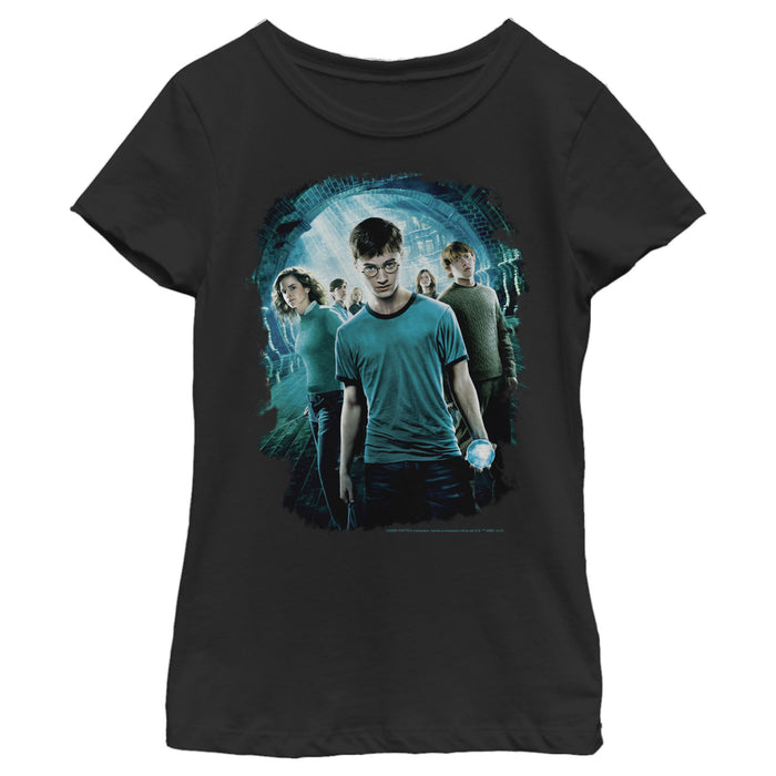 fifth sun Girl's Harry Potter Department of Mysteries Battle T-Shirt