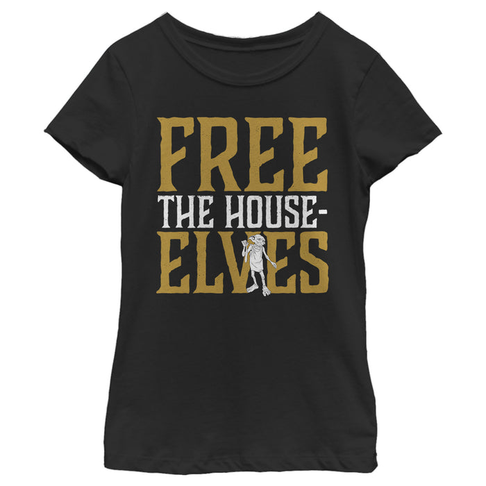 fifth sun Girl's Harry Potter Dobby Free House-Elves T-Shirt