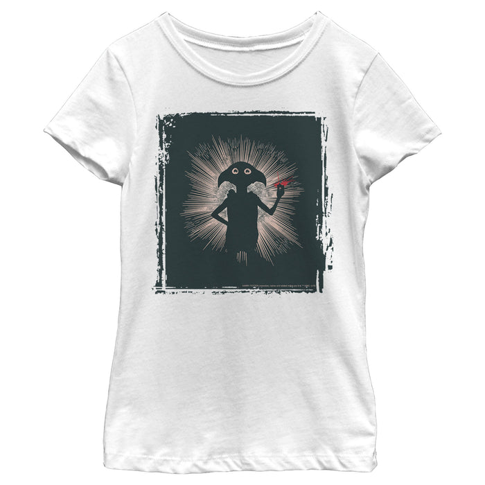 fifth sun Girl's Harry Potter Dobby Magic Snap T-Shirt