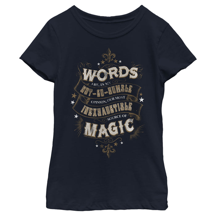 fifth sun Girl's Harry Potter Dumbledore Humble Wisdom T-Shirt