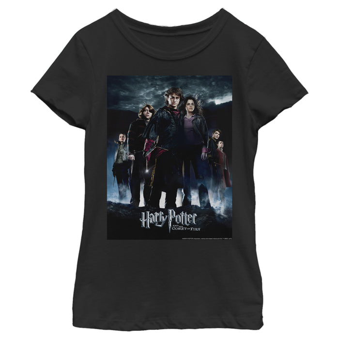 fifth sun Girl's Harry Potter Goblet of Fire Poster T-Shirt