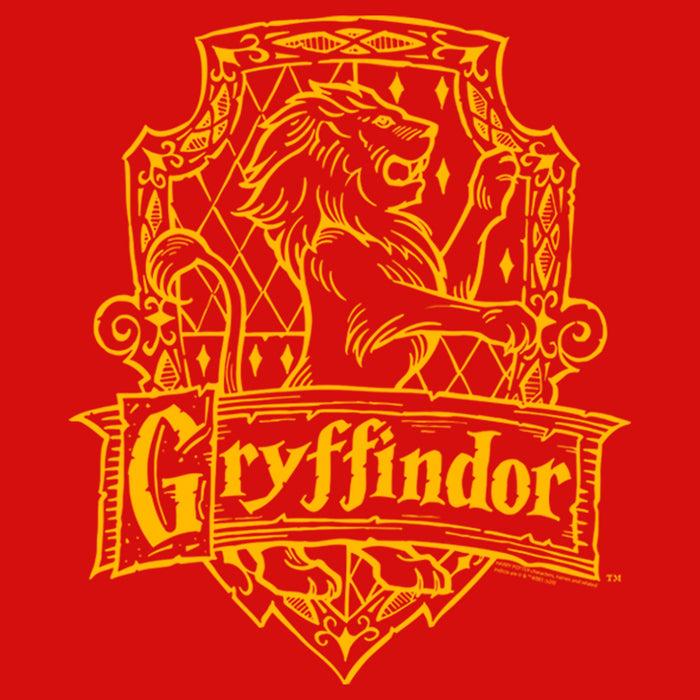 Fifth Sun Girl's Harry Potter Gryffindor Line Art Crest T-Shirt
