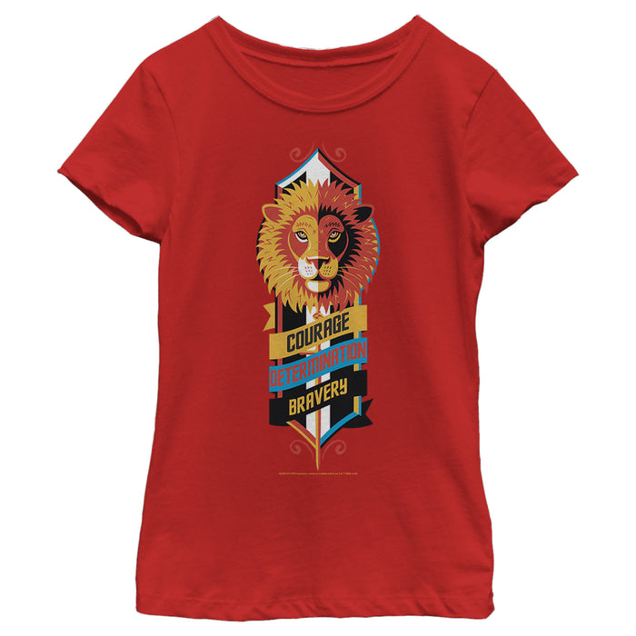 fifth sun Girl's Harry Potter Gryffindor Lion Emblem T-Shirt