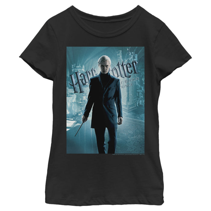 fifth sun Girl's Harry Potter Half-Blood Prince Draco Poster T-Shirt