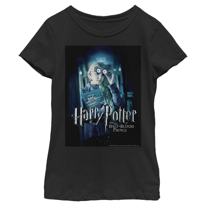 fifth sun Girl's Harry Potter Half-Blood Prince Luna Lovegood Poster T-Shirt