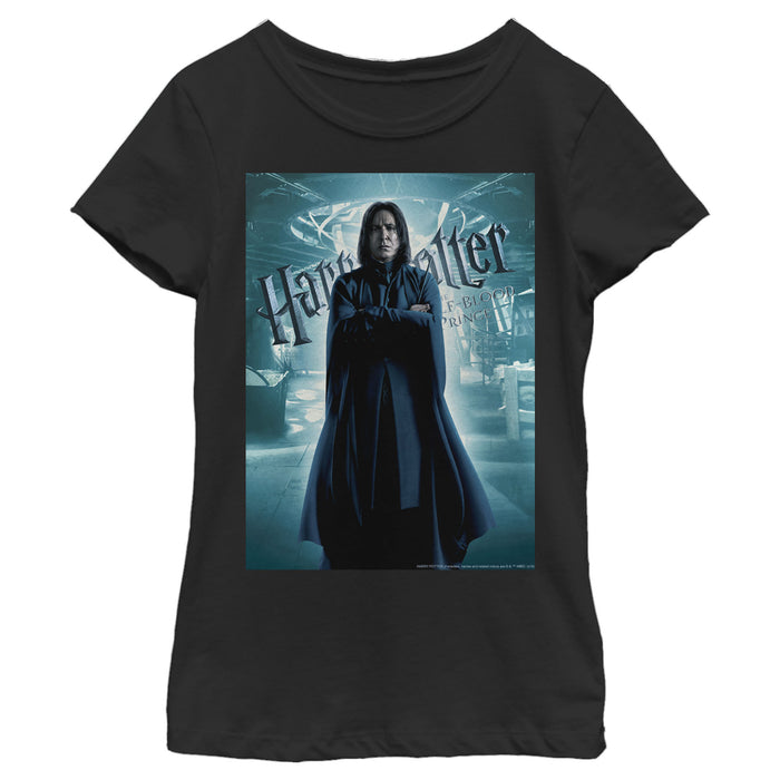 fifth sun Girl's Harry Potter Half-Blood Prince Snape Poster T-Shirt