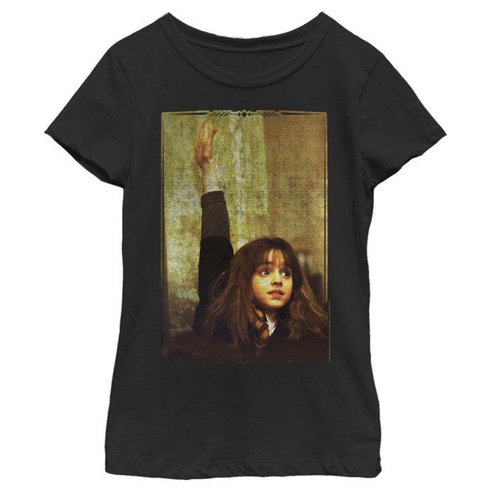 fifth sun Girl's Harry Potter Hermione Hand Raise T-Shirt