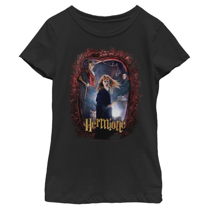 fifth sun Girl's Harry Potter Hermione Secrets Frame T-Shirt