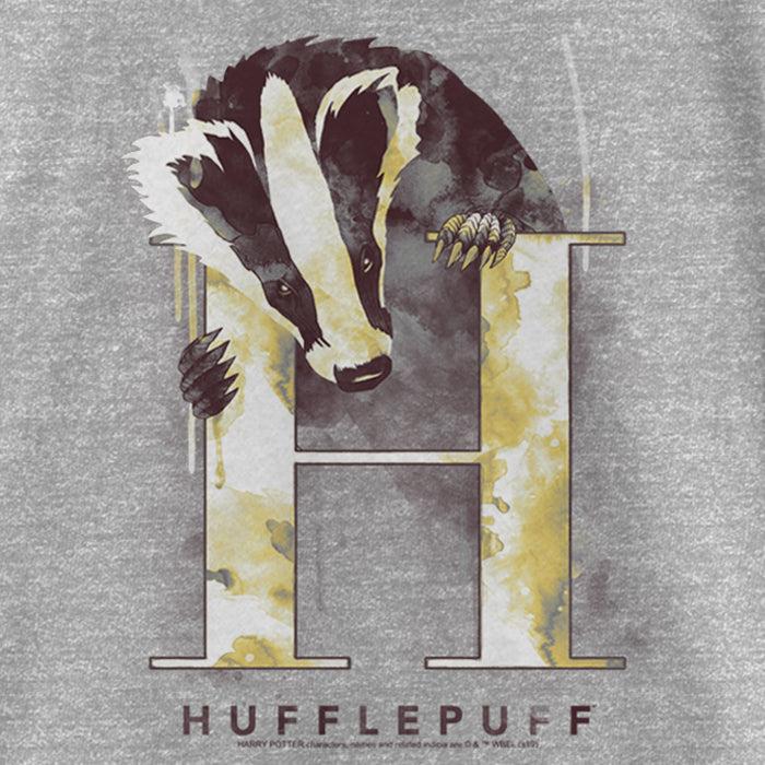 Fifth Sun Girl's Harry Potter Hufflepuff Badger Watercolor T-Shirt