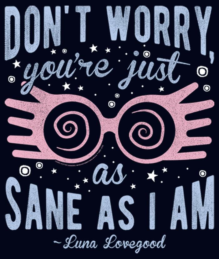 Fifth Sun Girl's Harry Potter Just As Sane As Luna Lovegood T-Shirt