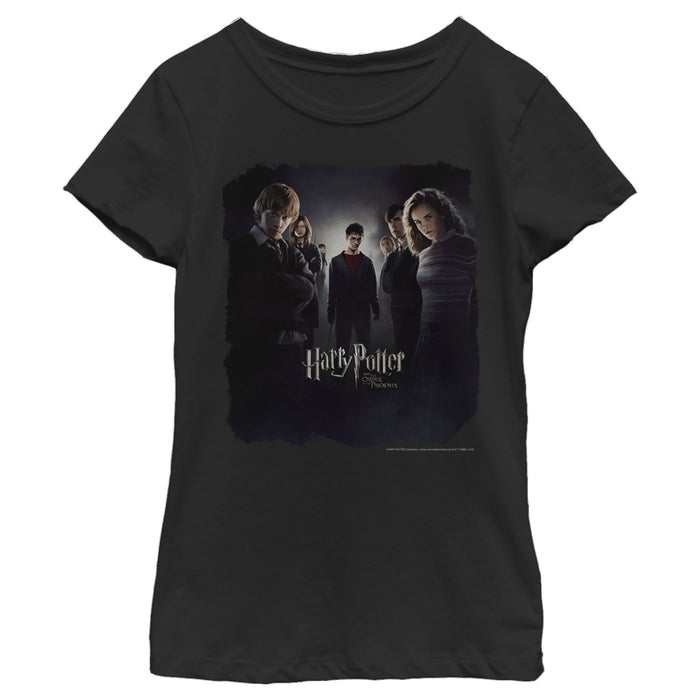 fifth sun Girl's Harry Potter Order Of The Phoenix Group Shot Poster T-Shirt