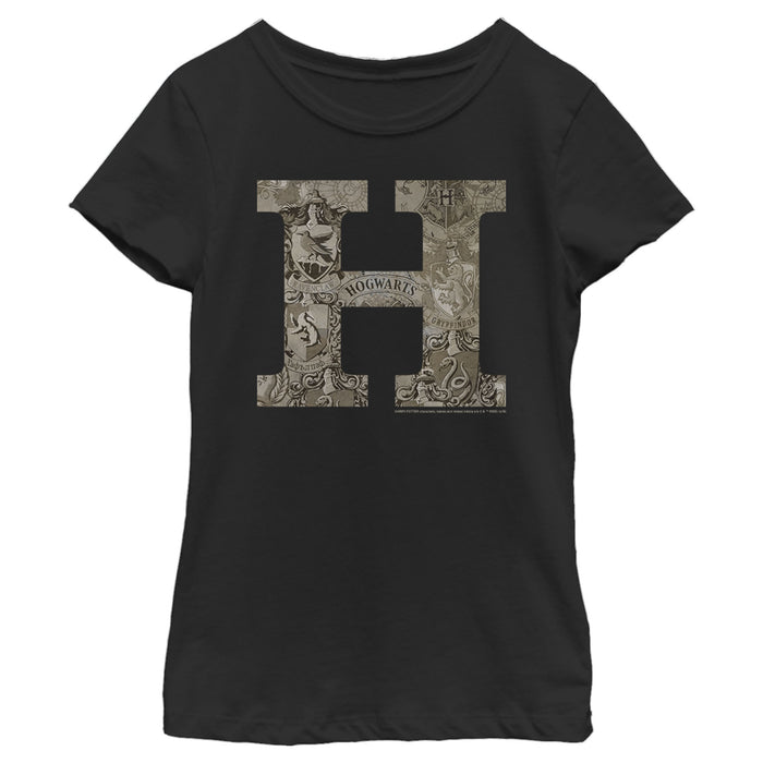 fifth sun Girl's Harry Potter Vintage Hogwarts Letter T-Shirt