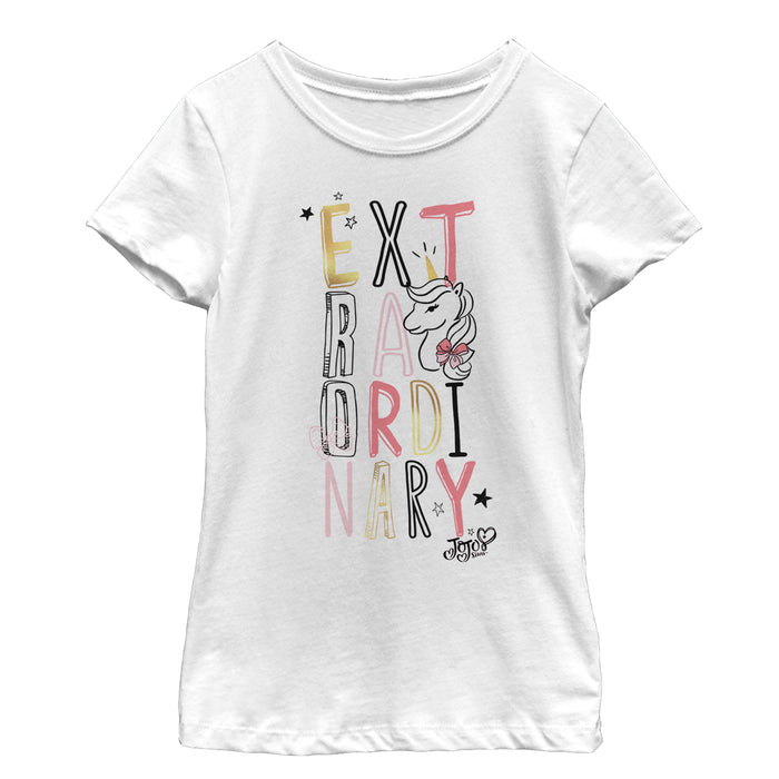 fifth sun Girl's Jojo Siwa Extraordinary Unicorn T-Shirt