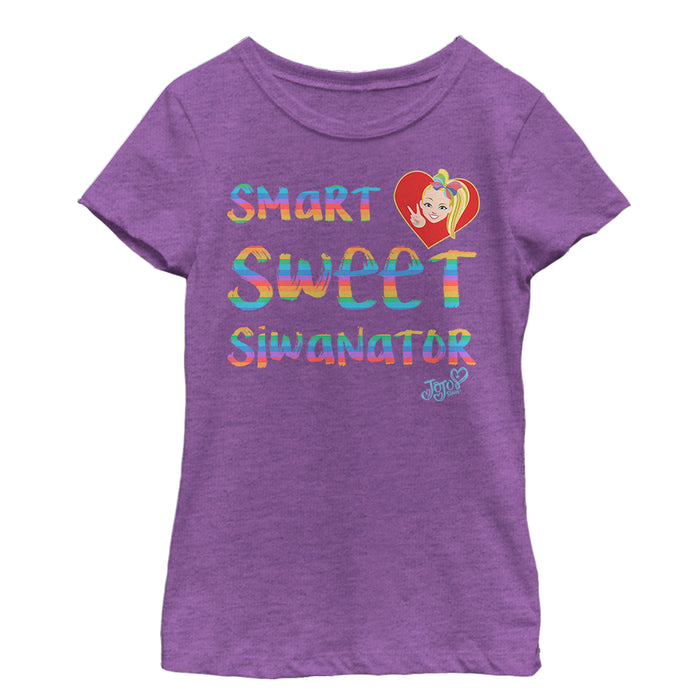 Fifth Sun Girl's Jojo Siwa Smart Sweet Siwanator T-Shirt