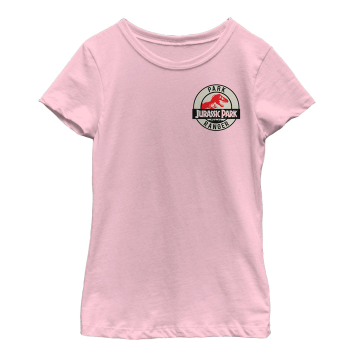 fifth sun Girl's Jurassic Park Ranger Logo Badge T-Shirt