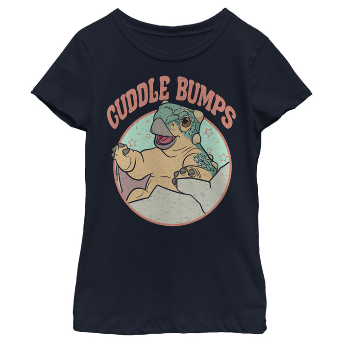 fifth sun Girl's Jurassic World: Camp Cretaceous Cuddle Bumps Circle T-Shirt