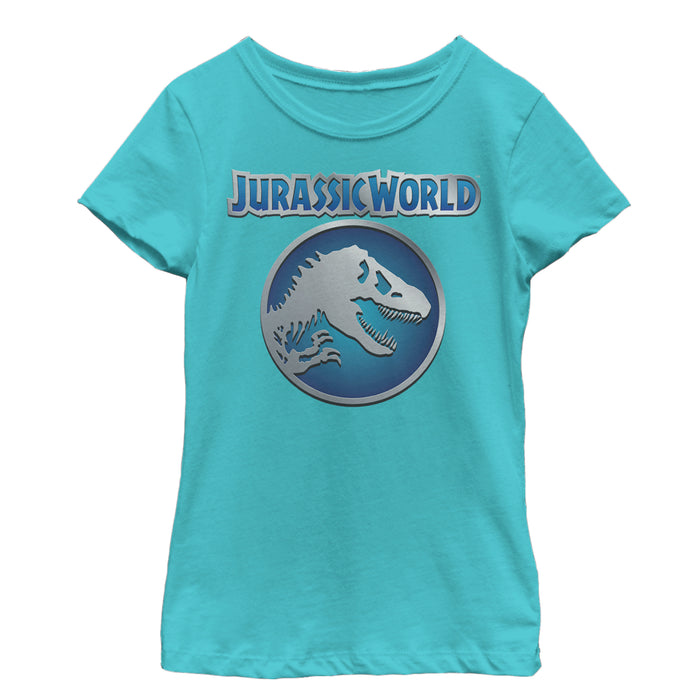 fifth sun Girl's Jurassic World Circle Logo T-Shirt