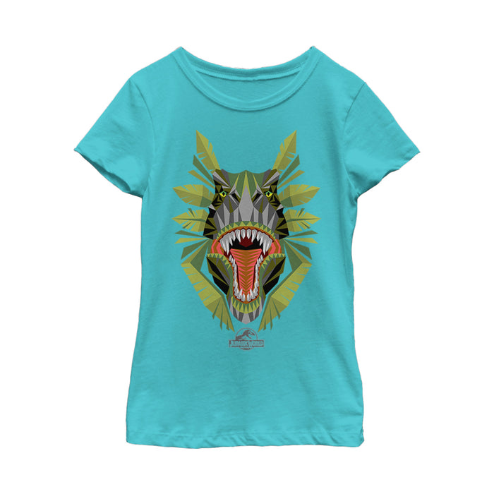 fifth sun Girl's Jurassic World Dinosaur Jungle Grin T-Shirt