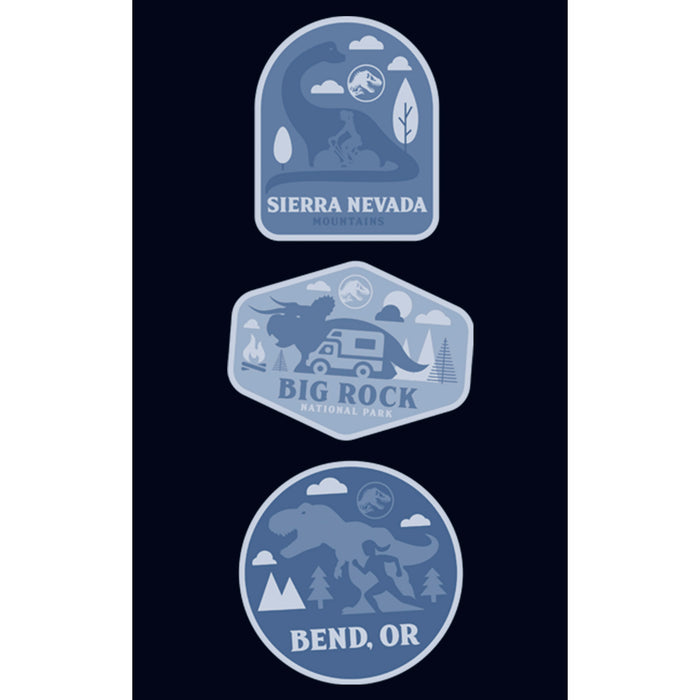 Fifth Sun Girl's Jurassic World: Dominion Destination Travel Dinosaur Badges T-Shirt