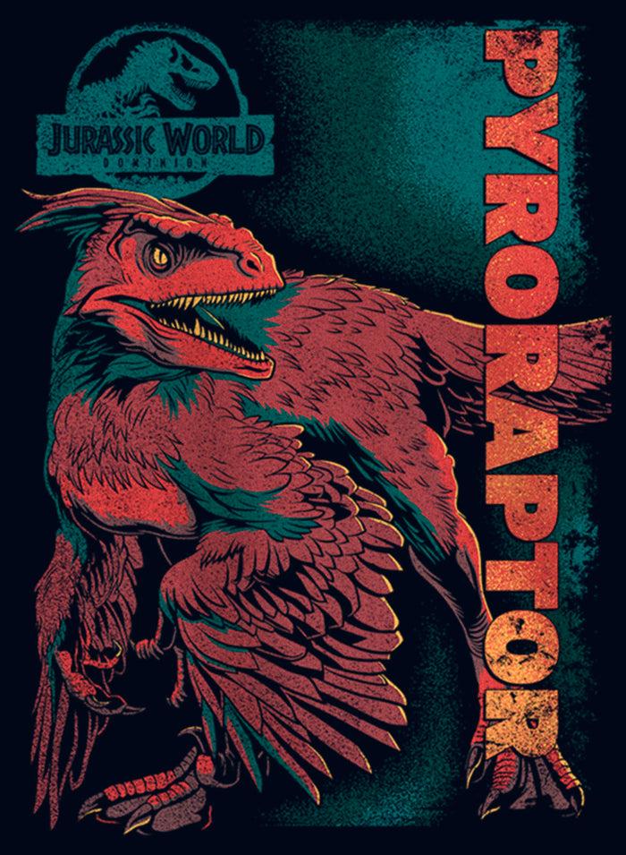 Fifth Sun Girl's Jurassic World: Dominion Pyroraptor Dinosaur Portrait T-Shirt
