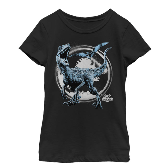 fifth sun Girl's Jurassic World: Fallen Kingdom Dinosaur Battle T-Shirt
