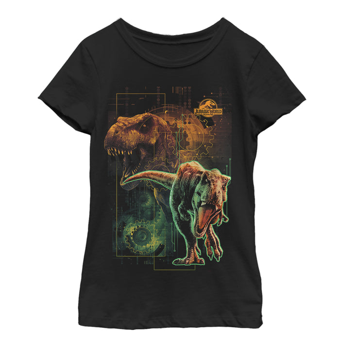 fifth sun Girl's Jurassic World: Fallen Kingdom New Predator Dinosaur T-Shirt