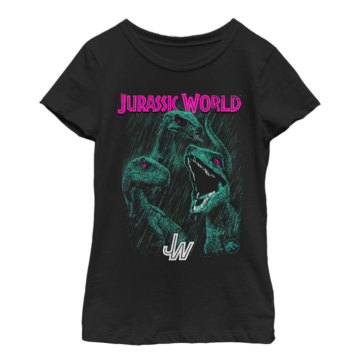 fifth sun Girl's Jurassic World: Fallen Kingdom Raptor Eyes T-Shirt