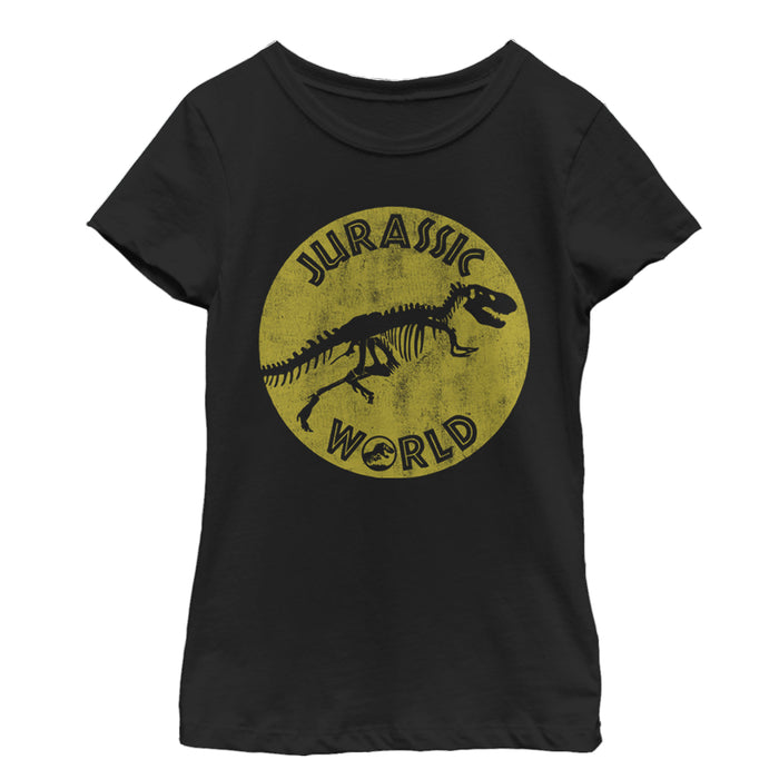 fifth sun Girl's Jurassic World: Fallen Kingdom Retro Fossil T-Shirt