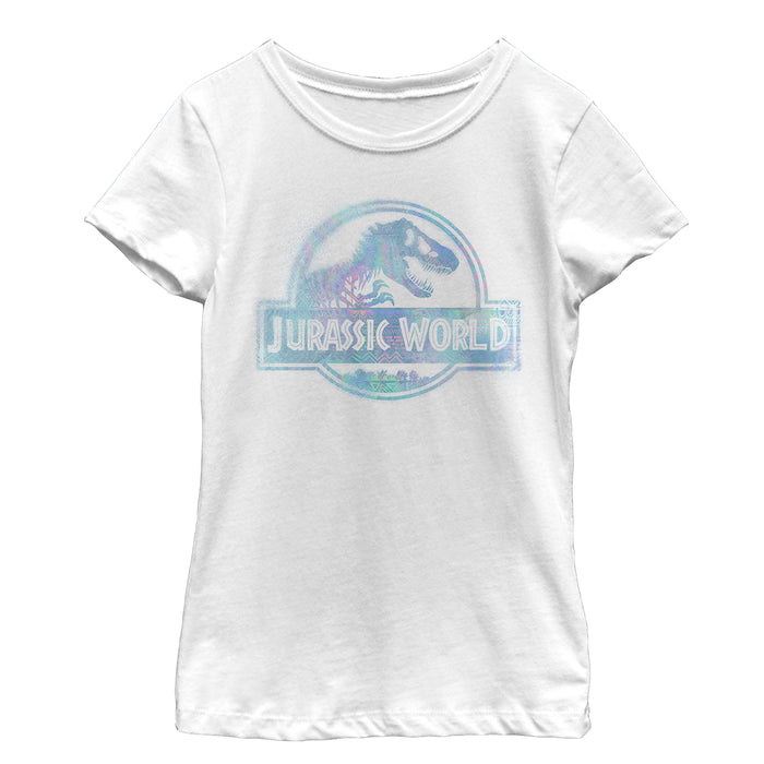 fifth sun Girl's Jurassic World: Fallen Kingdom Water Ripple Logo T-Shirt