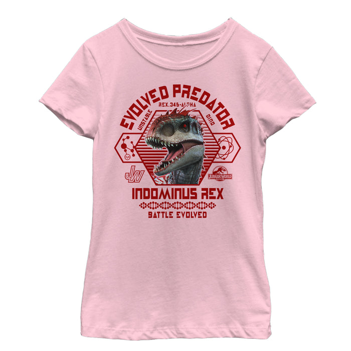 fifth sun Girl's Jurassic World Indominus Rex Battle Evolved T-Shirt