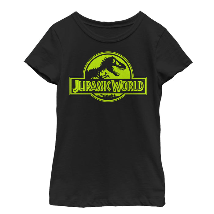 fifth sun Girl's Jurassic World Retro T. Rex Logo T-Shirt