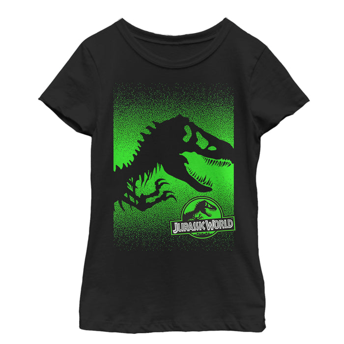 fifth sun Girl's Jurassic World Skeleton Silhouette T-Shirt
