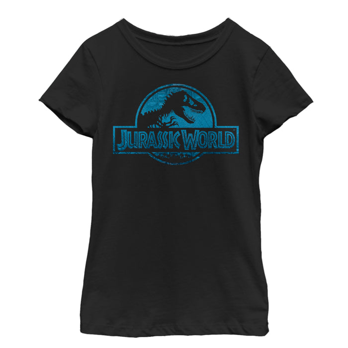 fifth sun Girl's Jurassic World Water Ripple Logo T-Shirt